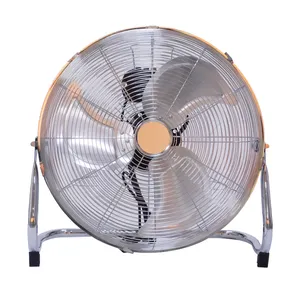 Ventilador de piso com refrigeração de ar portátil comercial comercial poderoso de metal personalizado 9 12 14 16 18 20 24 polegadas