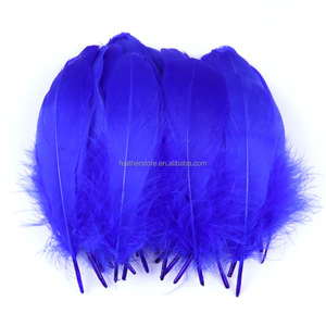 Plumes d'oie de taille moyenne, 100 pièces/sac, couleurs mélangées, 6-12 cm, teintes, marque SHC, qualité supérieure sélectionnée, pour enfants, école, bricolage, chapellerie, corsage - Product Image 3