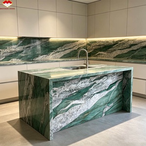 Grande dalle de quartz vert Patek <span class=keywords><strong>Philippe</strong></span> du Brésil, étanche et moderne, pour plan de travail de cuisine, table à manger, lavabo d'hôtel, mur de salle de bain - Product Image 2