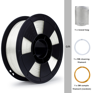 Fabricant ZIRO Filament d'<span class=keywords><strong>impression</strong></span> <span class=keywords><strong>3d</strong></span> Tiges en <span class=keywords><strong>plastique</strong></span> scintillantes transparentes scintillantes 1.75mm 1 kg/rouleau pour impressions <span class=keywords><strong>3D</strong></span> artistiques - Product Image 6