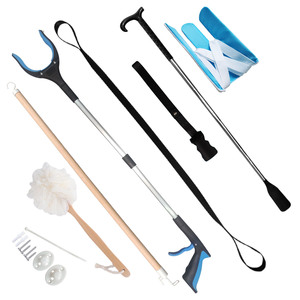 Vente en gros d'aide à la mobilité pour personnes âgées adultes Boucle de pied rigide Poignée de jambe Outil de levage Longue bande Remplacement de la hanche Cornes de chaussure en plastique - Product Image 6