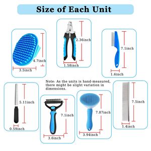 High Quality Plastic Sustainable, Comfort 6 Pieces <b>Pet</b> Bath <b>Brush</b> - Product Image 4