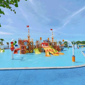 Toboggans aquatiques commerciaux en fibre de verre, <span class=keywords><strong>série</strong></span> Bateau pirate, pour <span class=keywords><strong>parcs</strong></span> aquatiques à thème - Product Image 3