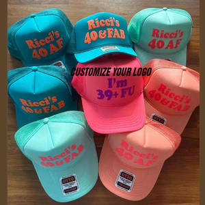 Bordado su LOGO <span class=keywords><strong>OTTO</strong></span> 5 Panel Sport Espuma Malla Volver Camionero Sombrero Ligero Curvo Cap Street Style Puff Impresión Gorras Camionero - Product Image 4