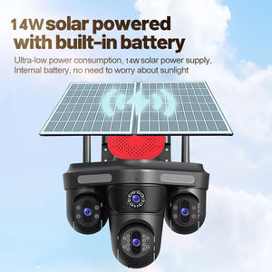 Caméra solaire de sécurité domestique ShooCam Ptz Outdoor 20MP HD, IP66, quatre objectifs, quatre écrans, AOV 24/7, en direct, 4G - Product Image 4