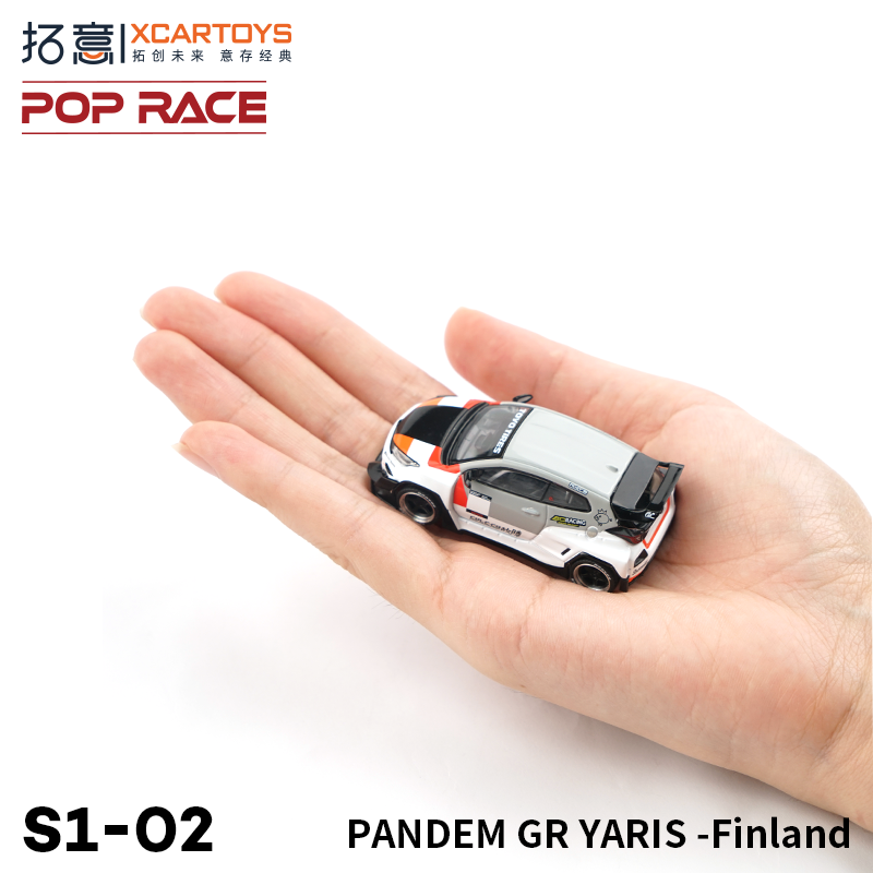 XCARTOYS POPRACE 1/64 PANDEM GR Yaris-Finland Car Alloy Toys