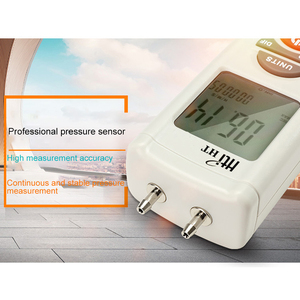 เครื่องวัดความดันดิจิตอลแบบเข็มคู่ HT-1895 พร้อมจอ LCD สำหรับวัดความดันแก๊สแบบดิฟเฟอเรนเชียล - Product Image 2