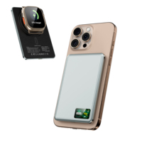 Banque d'alimentation Qi2 ultra-mince, nano-banque d'alimentation, ultra-fine, 5000 mAh, banque d'alimentation magnétique, certifiée Qi2, 15 W max, charge ultra-rapide