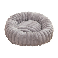 Lit pour animaux de compagnie en fourrure de lapin épaisse et moelleuse LY avec coussin lavable, literie de luxe chaude, tapis haute densité pour chat et chien pour l'été D1