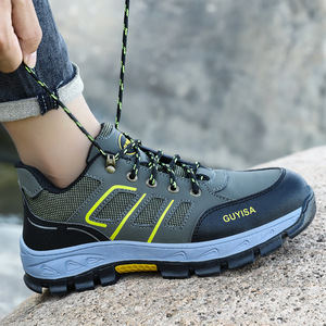 New Fashion <b>Men</b> Safety <b>Shoes</b> Acceptable Customized Wear Resistant Rubber Sole Steel Toe Safety <b>Shoes</b> for <b>Men</b> - Product Image 1