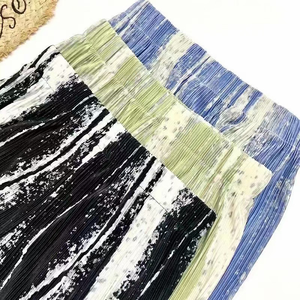 Loveda Custom Private Label donna estate allentata cravatta tinta unita Casual elasticizzata vita larga gamba lunga <span class=keywords><strong>Palazzo</strong></span> <span class=keywords><strong>pantaloni</strong></span> - Product Image 6