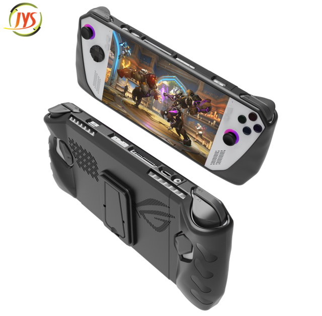 Precision Fit Silicone Case for ROG Ally Soft Full-Body Protective Cover with Hollow Back Heat Dissipation Anti-Slip Grip