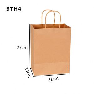 Bolsas de Papel Kraft Impresas Personalizadas, Reciclables, para Compras, Ropa, Regalos, Comida para Llevar, con su Propio Logotipo - Product Image 6