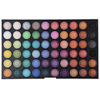 Palette de fards à paupières professionnelle 180 couleurs, finition scintillante imperméable pour les tons de peau clairs à foncés, taille 26 mm, maquillage en poudre