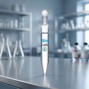 Pipeta cuentagotas de vidrio borosilicato BioLab con tapón intercambiable para uso en laboratorio - Product Image 3