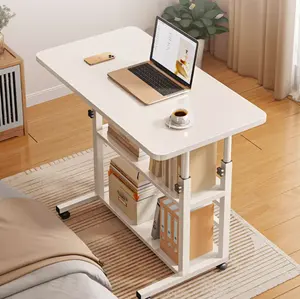 Lieferanten weiß Holz mobile höhen verstellbare Computer tisch multifunktion ale bewegliche manuelle Lift Top Couch tisch mit Lagerung