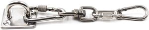 Ağır 1/4 "6mm 304 cilalı paslanmaz çelik kare tavan duvar montaj kanca Yoga için salıncaklar tekne arma deniz güverte - Product Image 2