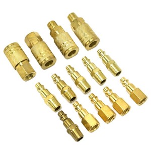 Juego de 14 Conectores Rápidos de 1/4 NPT para Compresor de Aire, Accesorios con Roscas Internas y Externas, Herramientas Neumáticas - Product Image 5