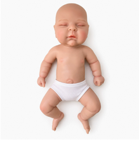 Poupée Reborn en Silicone Solide de 18 Pouces, Peinte à la Main, Réaliste, Entièrement Lavable, Collection d'Art Haut de Gamme, Poupée Nouveau-né Réaliste