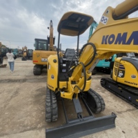 Mini-excavatrice Komatsu PC20 d'occasion, 2 tonnes, compacte, sur chenilles, hydraulique, petite excavatrice à vendre