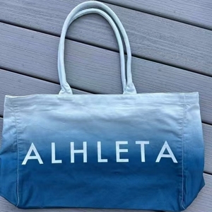 Bolso de lona azul Bolso de compras de gama alta de ocio de gran capacidad Bolso de hombro de mano original versátil - Product Image 5