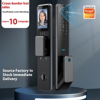 Serrure intelligente personnalisée 3D empreinte digitale veine de paume porte d'entrée en bois antivol mot de passe personnalisé caractéristiques WiFi réseau connecté