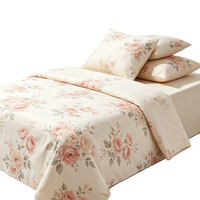Lot de Stock – Parure de Lit en Microfibre de Polyester à Imprimés Aléatoires – Drap Housse, Housse de Couette et Taies d'Oreiller – Vente en Gros à Prix Réduit