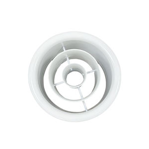 <span class=keywords><strong>Diffuseur</strong></span> d'air rond en aluminium pour plafond haut, <span class=keywords><strong>avec</strong></span> buse à jet, design durable et faible niveau sonore - Product Image 3