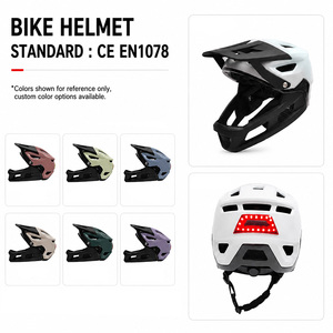 Nuevos diseños de <span class=keywords><strong>casco</strong></span> MTB para adultos y niños, <span class=keywords><strong>casco</strong></span> integral con protector de barbilla <span class=keywords><strong>desmontable</strong></span>, certificado CE, <span class=keywords><strong>casco</strong></span> de bicicleta personalizado para todas las edades. - Product Image 3