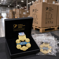 Médaille d'ultra-marathon OEM personnalisée 50KM 100KM, médaille de finisseur de course sur sentier en alliage de zinc gravée en 3D, récompense de course en métal avec cordon