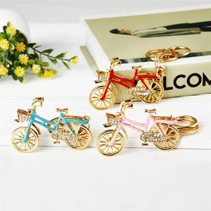 Llavero de Bicicleta Metálico Vintage con Diamantes de Imitación, Colgante para Mochila, Anillo para Llaves de Bicicleta Estilo Antiguo - Product Image 2