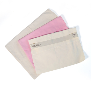 Sac de rangement <span class=keywords><strong>pour</strong></span> vêtements, couvertures, en coton naturel, avec rabat, grand, avec impression de logo personnalisée, ruban, enveloppe, sac cadeau anti-poussière - Product Image 3