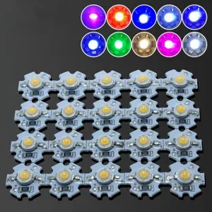 0.5w 1w 3w lumens 5V high power high brightness hexagonal quincunx with aluminum substrate USB SMD LED lamp beads