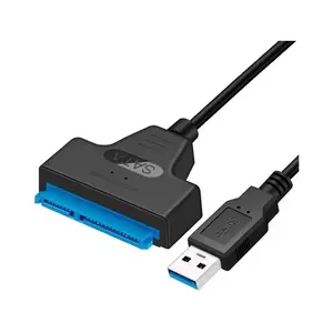 Adaptador hdd usb3.0 para sata 3.0, cabo conversor com uasp