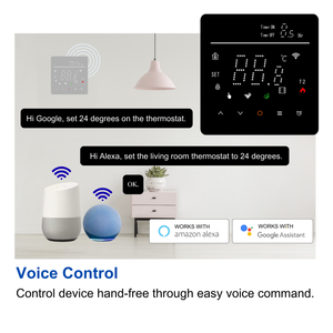 <span class=keywords><strong>Thermostat</strong></span> numérique intelligent avec contrôle de la température, <span class=keywords><strong>thermostat</strong></span> <span class=keywords><strong>sans</strong></span> <span class=keywords><strong>fil</strong></span> pour contrôleur 8 <span class=keywords><strong>zones</strong></span>, <span class=keywords><strong>thermostat</strong></span> Wi-Fi pour chambre froide - Product Image 5