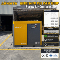 Compresseur d'air à vis refroidi par air haute pression 30 bar 40 bar avec surpresseur et réservoir d'air pour l'industrie du soufflage