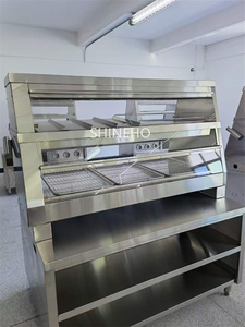 <span class=keywords><strong>KFC</strong></span> Freír Pollo Chaffing <span class=keywords><strong>Platos</strong></span> Calentador de alimentos de acero inoxidable escaparate F001 - Product Image 2