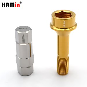 Tornillos de Seguridad <span class=keywords><strong>Antirrobo</strong></span> para Ruedas de Titanio HRMin Factory Grado 10.9, Cono M14X1.5X52mm para Ferrari, Nuevo Estado - Product Image 6