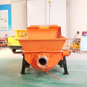 Small Concrete Pump Truck Small Mobile Construction Column Pump Diesel Mini Concrete Pumping Machine