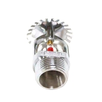 Système de tête d'incendie à jet direct en acier inoxydable et laiton certifié FM, économique, pour intérieur, 57/68/79 degrés, débit de 80/115 L/min