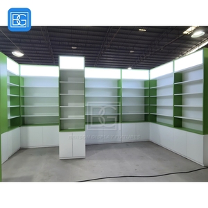 Conception de rayonnages modulaires en bois pour intérieur de magasin, présentoir de <span class=keywords><strong>pharmacie</strong></span> - Product Image 5