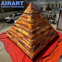 Pyramide égyptienne gonflable géante pour la décoration d'événements, ballon publicitaire gonflable personnalisé en forme de pyramide