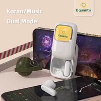 Auriculares inalámbricos Equantu Qur'an Buds QB525 con micrófono incorporado, control táctil, reproductores islámicos del Corán