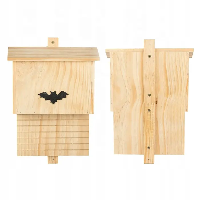 Caja de murciélago de madera certificada para conservación de murciélagos, conservación de la naturaleza, regalo de jardín, casa de pájaros, Hábitat