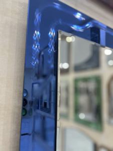 Modern tasarım banyo aynası çift katmanlar işıklı gümüş cam düz ayna basit tarzı - Product Image 6