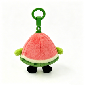 Peluche mignonne en forme de tranche de pastèque avec clip vert, 11CM-30CM, rembourrage en coton PP, pour bébés de 0 à 24 mois, unisexe - Product Image 3