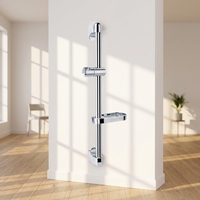Salle de bain Pas Cher chrome pommeau de douche barre Coulissante ensemble