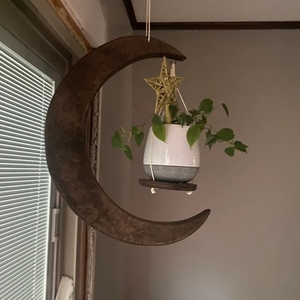 Étagères de jardinière murales flottantes suspendues support de jardinière support de <span class=keywords><strong>plante</strong></span> lune support d'affichage de Base de Vase <span class=keywords><strong>en</strong></span> <span class=keywords><strong>bois</strong></span> pour la décoration intérieure - Product Image 4