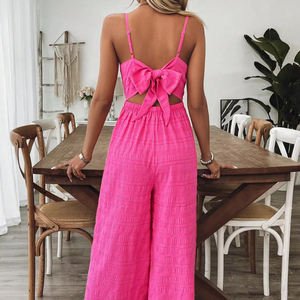 Venta Directa de Fábrica: Vestido Largo Casual de Verano con Cuello en V, Tirantes Finos, Color Sólido, Estilo Espagueti, Largo hasta el Suelo, Encaje Natural, Lavable - Product Image 1