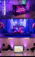 Cabina de DJ Portátil con Pantalla LED y Soporte de Escritorio para Video Wall
